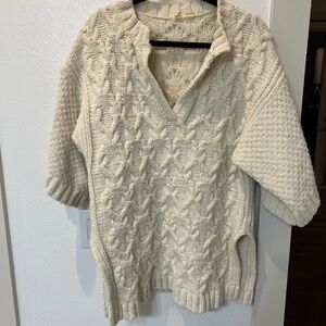 Cozy Cream Cable Knit Sweater from Anthropologie